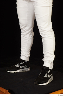 Dave black sneakers calf dressed white pants 0002.jpg